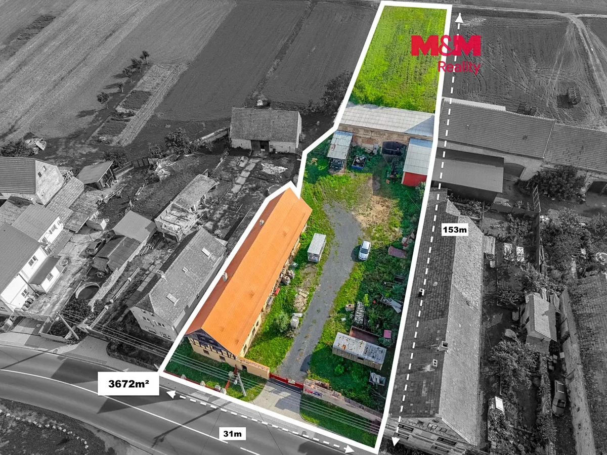 Prodej stavebního pozemku 3672 m²